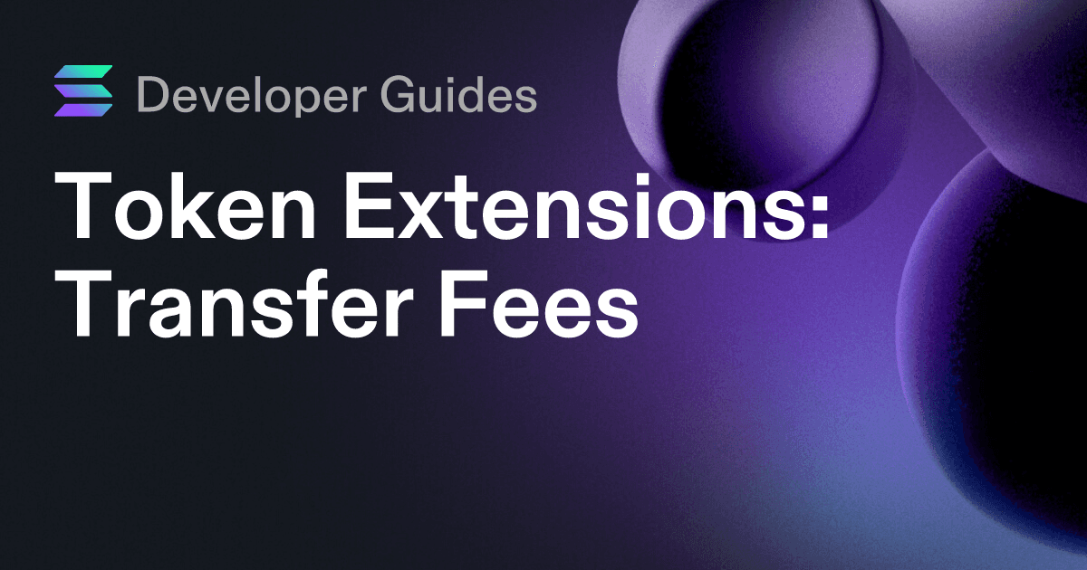 How to use the Transfer Fee extension